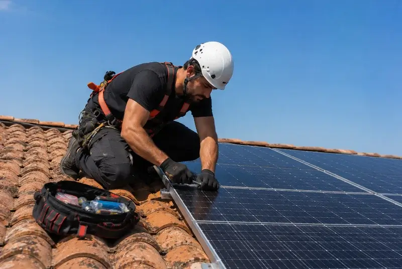 Maintenance et monitoring de panneaux solaires à Saint-Étienne-de-Montluc